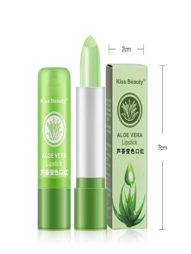 1PC Moisturizing Aloe Color Changing Lipstick Long Term Moisturizing