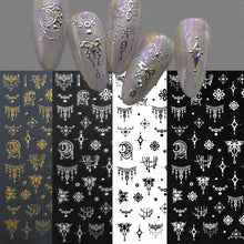 Load image into Gallery viewer, 4pcs Roman Letter Nail Stickers
