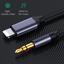 Load image into Gallery viewer, 3.5mm Jack Aux Cable Car Speaker Headphone Adapter  Audio Splitter Cable Converter
