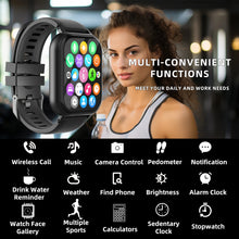 Load image into Gallery viewer, 1.99&quot; Smart Watch Full Touch Screen Sports Fitness Pedometer for Android &amp; iPhone
