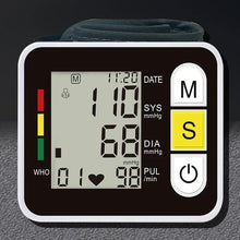 Load image into Gallery viewer, Digital Wrist Blood Pressure Monitor Heart Rate Pulse Meter Measure
