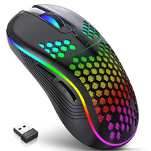 Load image into Gallery viewer, 2.4G Wireless Gaming Mouse with Adjustable DPI Ergonomic Honeycomb Design for Desktop Laptop
