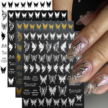 Load image into Gallery viewer, 4pcs Roman Letter Nail Stickers
