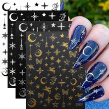 Load image into Gallery viewer, 4pcs Roman Letter Nail Stickers
