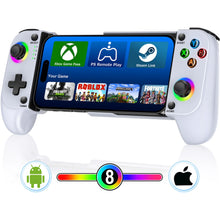 Load image into Gallery viewer, DinoFire Cell Phone Gamepad Joystick for iPhone Android Control Bluetooth Controller Trigger with Hall Effect Stick Mobile Game
