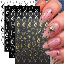 Load image into Gallery viewer, 4pcs Roman Letter Nail Stickers
