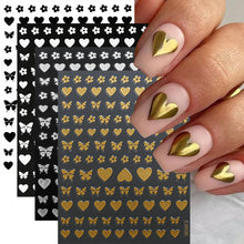 Load image into Gallery viewer, 4pcs Roman Letter Nail Stickers
