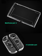 Load image into Gallery viewer, Data FrogTPU soft transparent shell protective case clear frame protector case for nintendo switch oled game console accessories
