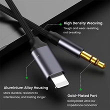 Load image into Gallery viewer, 3.5mm Jack Aux Cable Car Speaker Headphone Adapter  Audio Splitter Cable Converter
