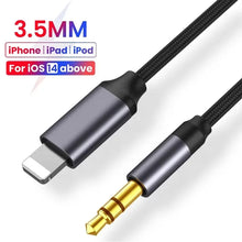 Load image into Gallery viewer, 3.5mm Jack Aux Cable Car Speaker Headphone Adapter  Audio Splitter Cable Converter
