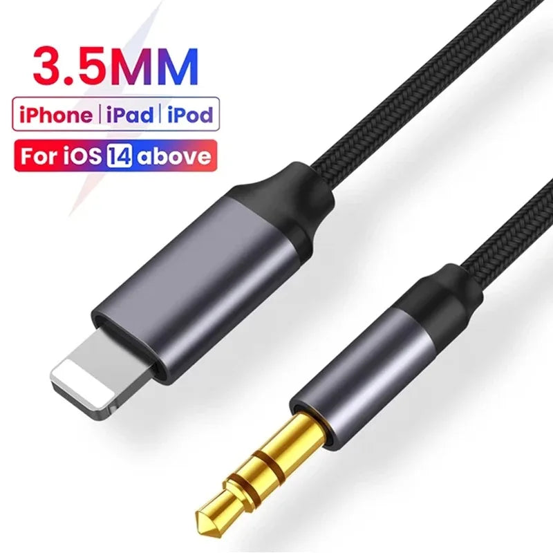 3.5mm Jack Aux Cable Car Speaker Headphone Adapter  Audio Splitter Cable Converter